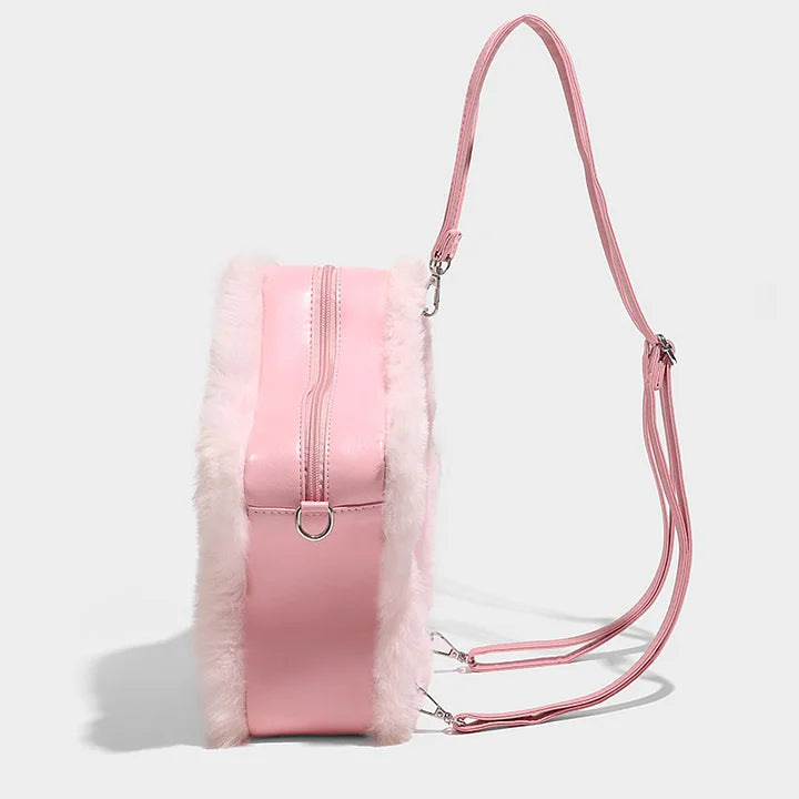 Furry Five-pointed Star Backpack