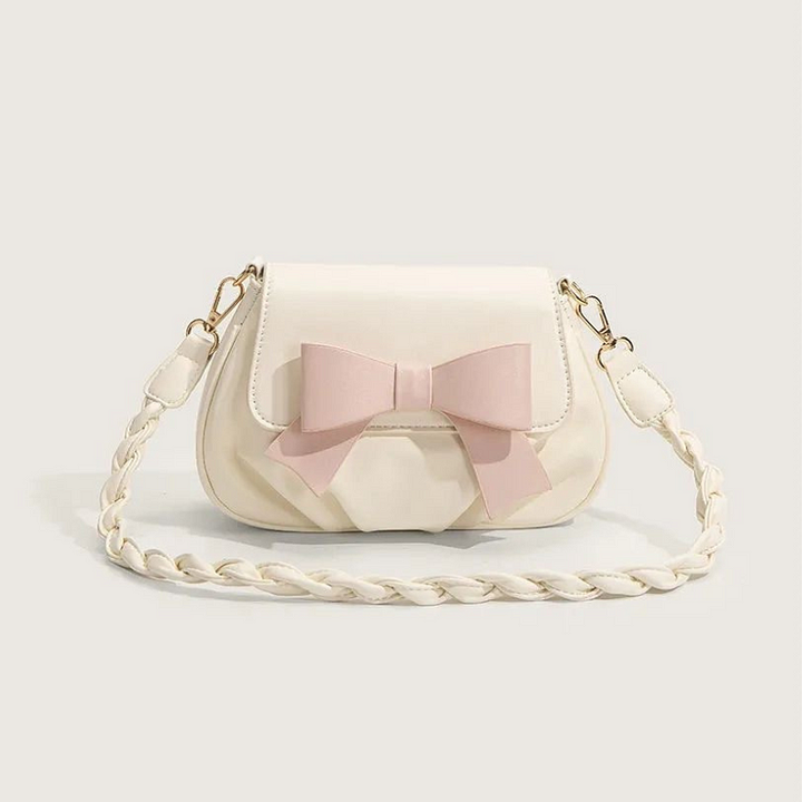 Sweet Bow Pleated Handbag